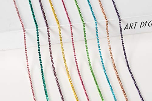 KAOYOO 10 Yards 3mm/0.12" Crystal Rhinestone Close Chain Trim Sew on Trim for Sewing Crafts,DIY Decoration,Jewelry,Wedding - Image 4