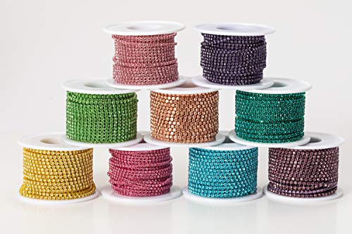 KAOYOO 10 Yards 3mm/0.12" Crystal Rhinestone Close Chain Trim Sew on Trim for Sewing Crafts,DIY Decoration,Jewelry,Wedding - Image 5