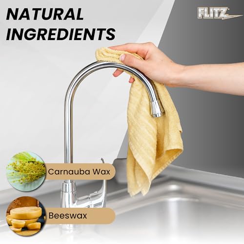 Flitz Faucet Wax - Cleans Metal, Protects Against Fingerprints, Water Spots - Restores Shine - Safe for Nickel, Brass, Copper, Stainless Steel, and More - 3.4 oz - Image 4