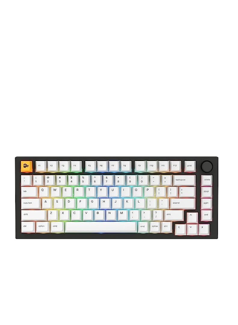 ستار 61 RGB سلكي / لاسلكي لاسلكي 60٪ لوحة مفاتيح ميكانيكية للألعاب ، لوحة مفاتيح بلوتوث ميكانيكية ، متوافقة مع اتصال متعدد الأجهزة ، مفتاح أزرق (أبيض)  - Image 2
