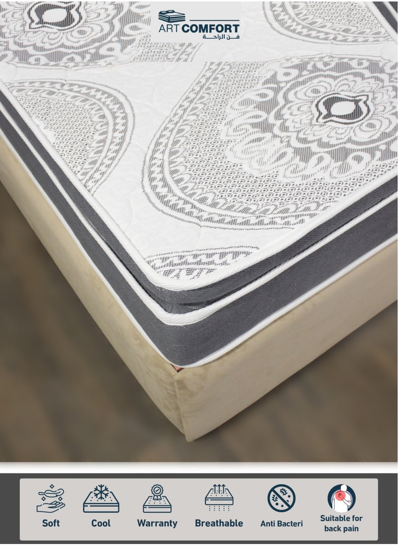 Art Comfort - Super Plus Medical Mattress | King Size, spring-free, made of high-density compressed foam and insulating felt layer, soft foam for pressure relief, luxurious cotton fabric cover, ideal for back pain. - Image 1