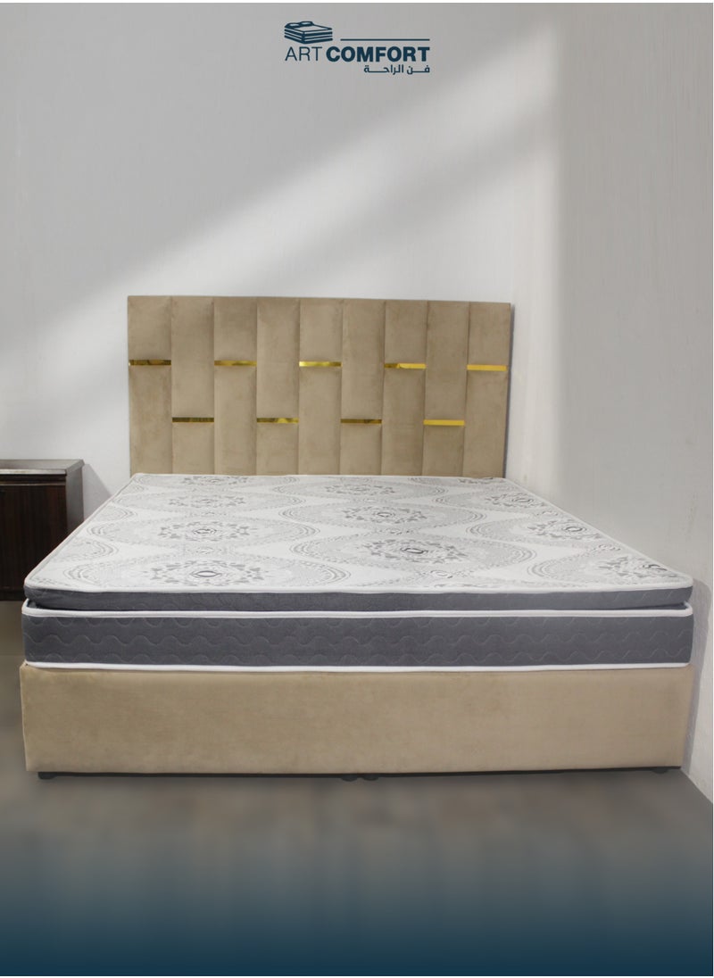 Art Comfort - Super Plus Medical Mattress | King Size, spring-free, made of high-density compressed foam and insulating felt layer, soft foam for pressure relief, luxurious cotton fabric cover, ideal for back pain. - Image 1