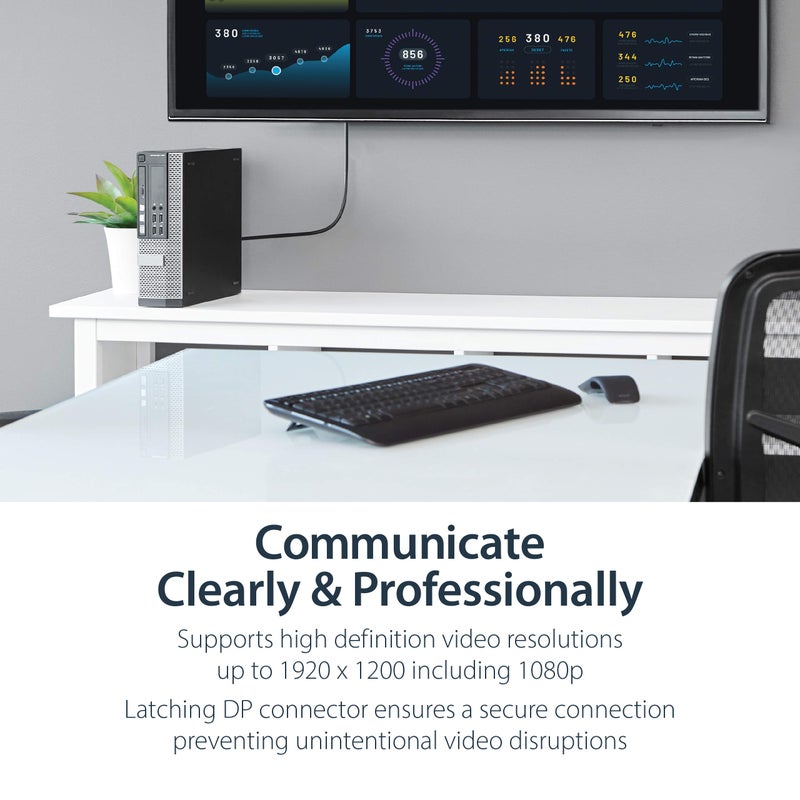 StarTech.com 6ft (1.8m) DisplayPort to DVI Cable, DP to DVI-D Video Adapter Converter Cable, Replacement for DP2DVIMM6 - Image 4