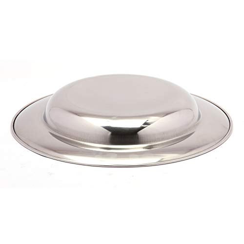 KCL Stainless Steel Soup Plates/Breakfast Plates/Idly Plates - Dimension - 8.5 Inches Depth - 1.inches - Set of 6 Quantity - Image 3