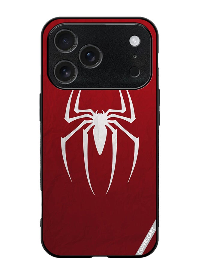 COVERSCART Protective Case Cover For Apple iPhone 17 Pro Max Spider Design Red