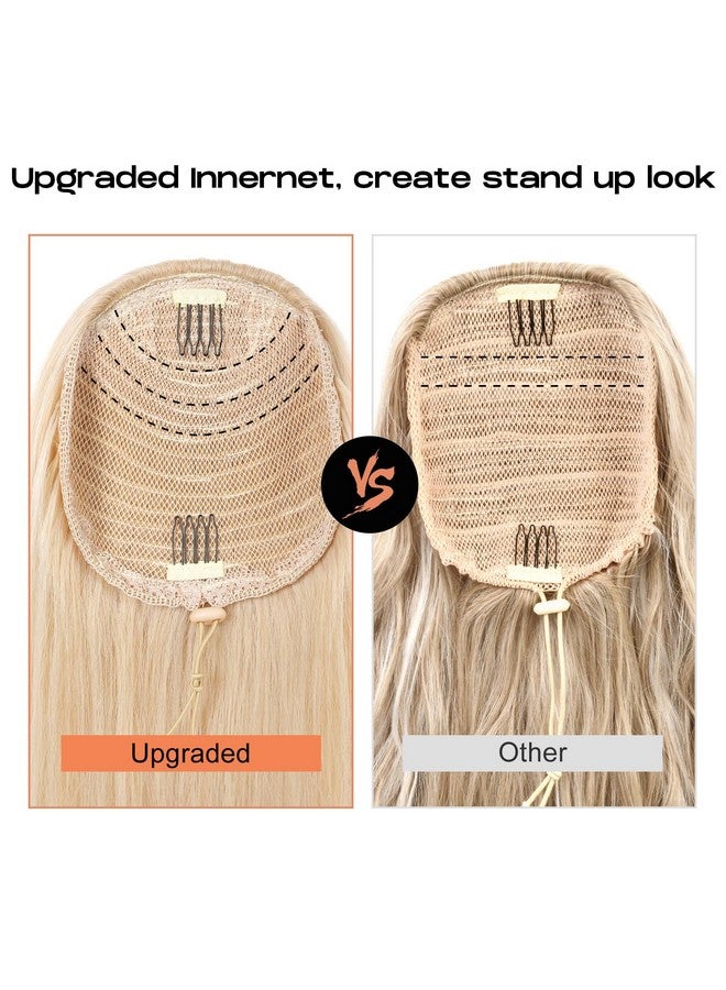 سيكيا وصلات شعر ذيل الحصان متعددة الاستخدامات، 26 بوصة، وصلات شعر ذيل حصان متعددة الطبقات ومموجة، ذيل حصان مرتفع، شعر صناعي طبيعي ناعم للنساء من البني إلى الأشقر - Image 4