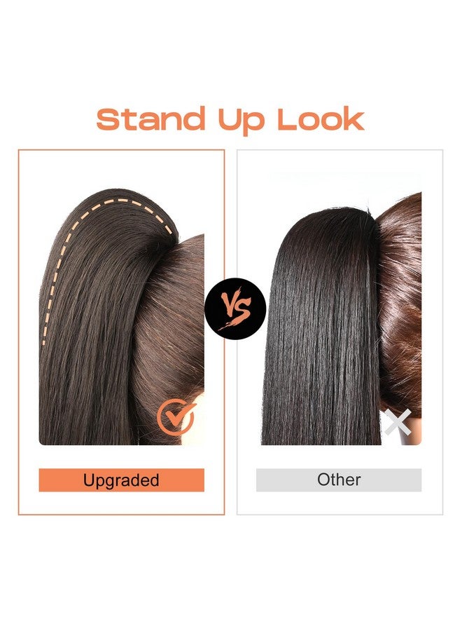 سيكيا وصلات شعر ذيل الحصان متعددة الاستخدامات، 26 بوصة، وصلات شعر ذيل حصان متعددة الطبقات ومموجة، ذيل حصان مرتفع، شعر صناعي طبيعي ناعم للنساء من البني إلى الأشقر - Image 3
