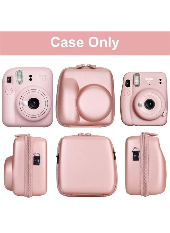 Aenllosi Hard Carrying Case Replacement for Fujifilm Instax Mini 12/11 Instant Camera,Protective Case Compatible with Instax Camera Mini 12/11(Only Case,Blossom Pink)  - Image 4