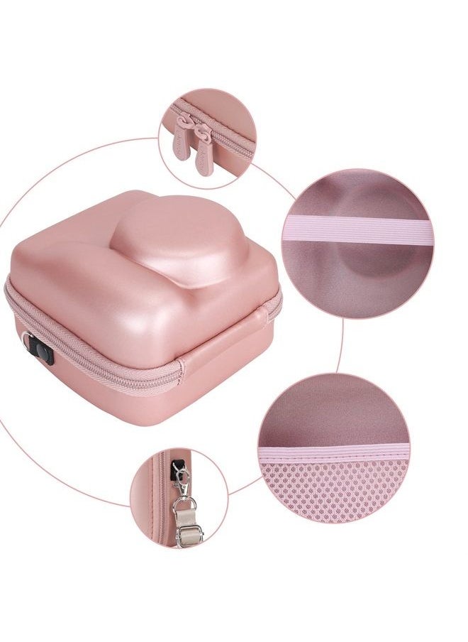 Aenllosi Hard Carrying Case Replacement for Fujifilm Instax Mini 12/11 Instant Camera,Protective Case Compatible with Instax Camera Mini 12/11(Only Case,Blossom Pink)  - Image 2