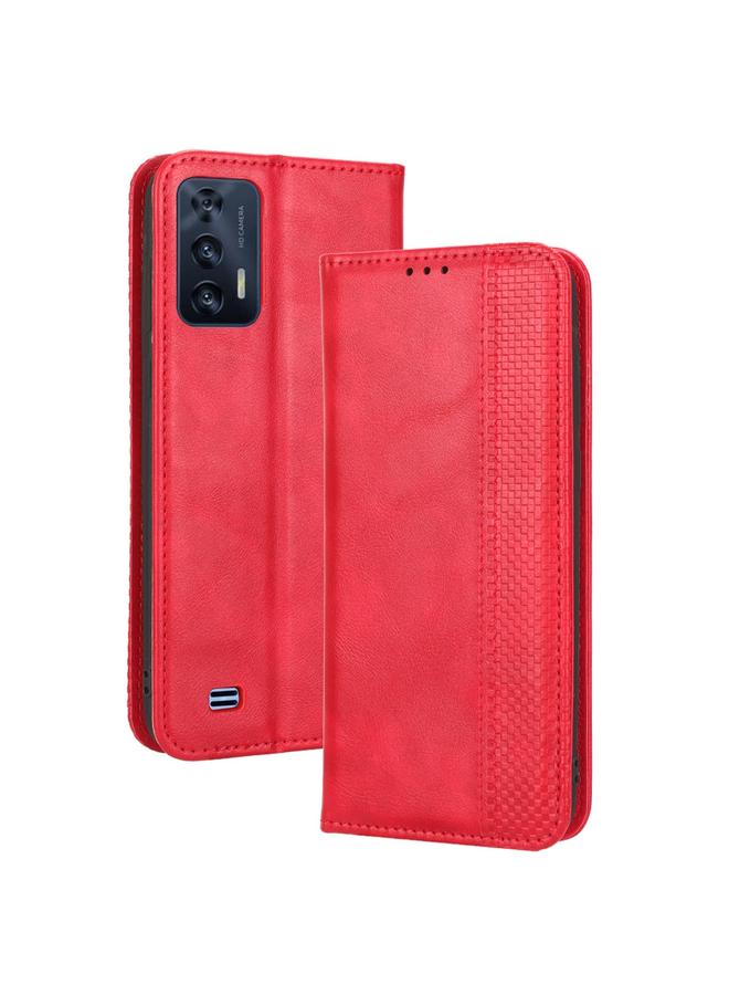 S-TOP Case For Oukitel C31 Magnetic Buckle Retro Texture Leather Phone Case - Image 2
