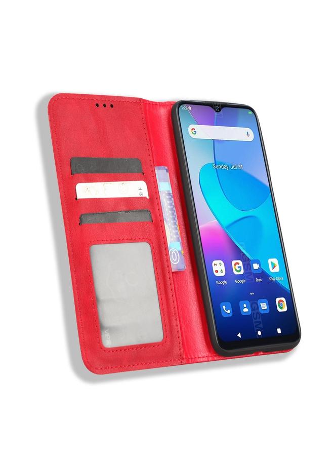 S-TOP Case For Oukitel C31 Magnetic Buckle Retro Texture Leather Phone Case - Image 3