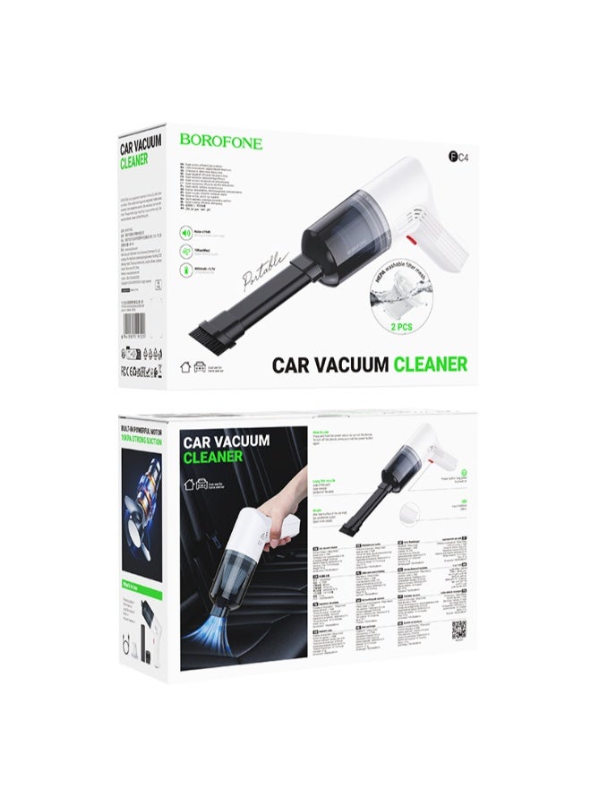 Borofone Wireless Car Vacuum Cleaner FC4 Diamond white - Image 3