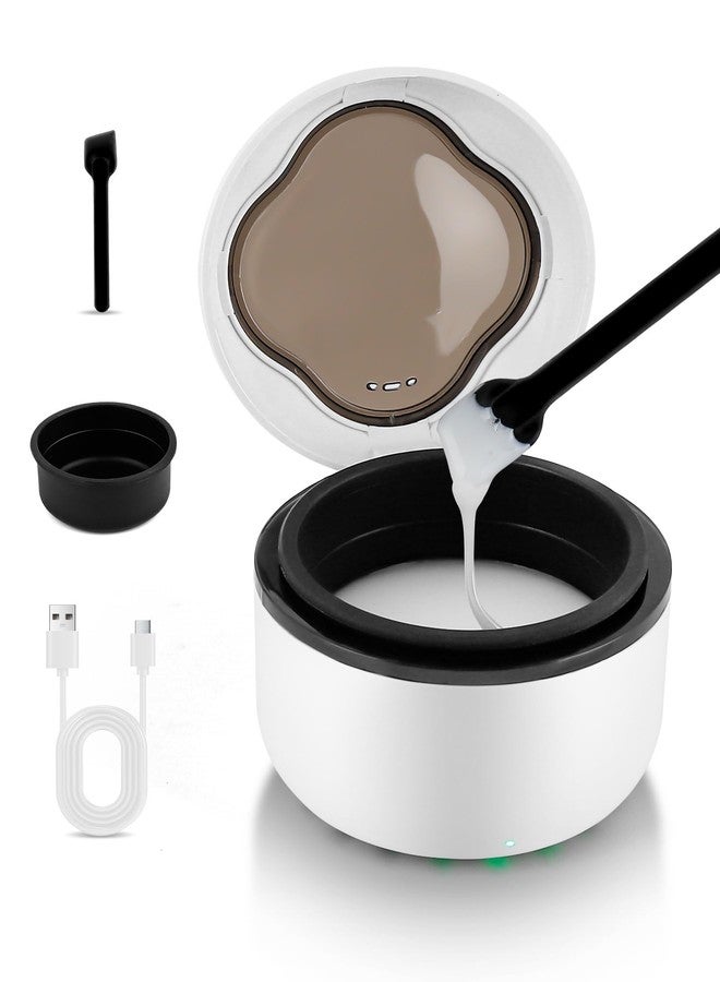 foreverlily Mini Wax Warmer for Hair Removal, Portable Silicone Wax Pot with Silicone Spatula, Wax Heater for Face, Nose, Eyebrow, Lip & Underarm, Compact Travel Kit for Men & Women, No Wax Beans Included - Image 1