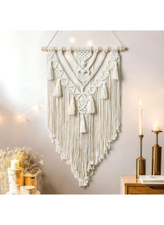 Home Gallery Dremisland Woven Macrame Wall Hanging Boho Geometric Woven Handmade  - Image 5
