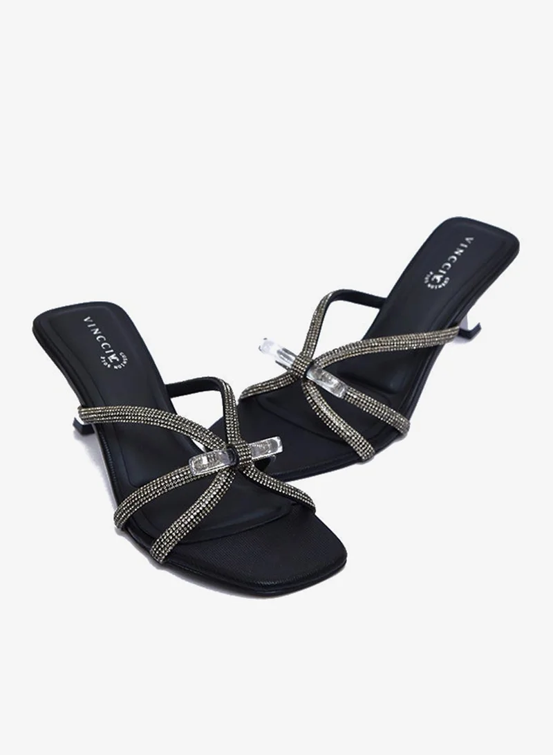 Vincci  Multi Strap Mid Heel Sandals for Women | Best Price UAE