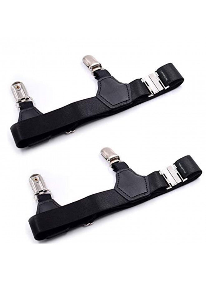 PHANPING Mens Sock Garters Belt Adjustable 2-pack Sturdy Clip Suspenders - Image 3