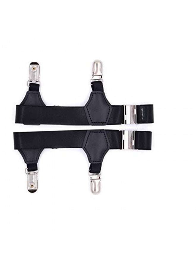 PHANPING Mens Sock Garters Belt Adjustable 2-pack Sturdy Clip Suspenders - Image 2