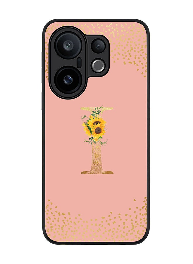 Stylizedd For vivo X200 FE / S30 Pro mini Case,Slim fit Camera Protection, Shockproof Thin Phone cover  - Custom Floral Monogram - I  (Rose Pink )