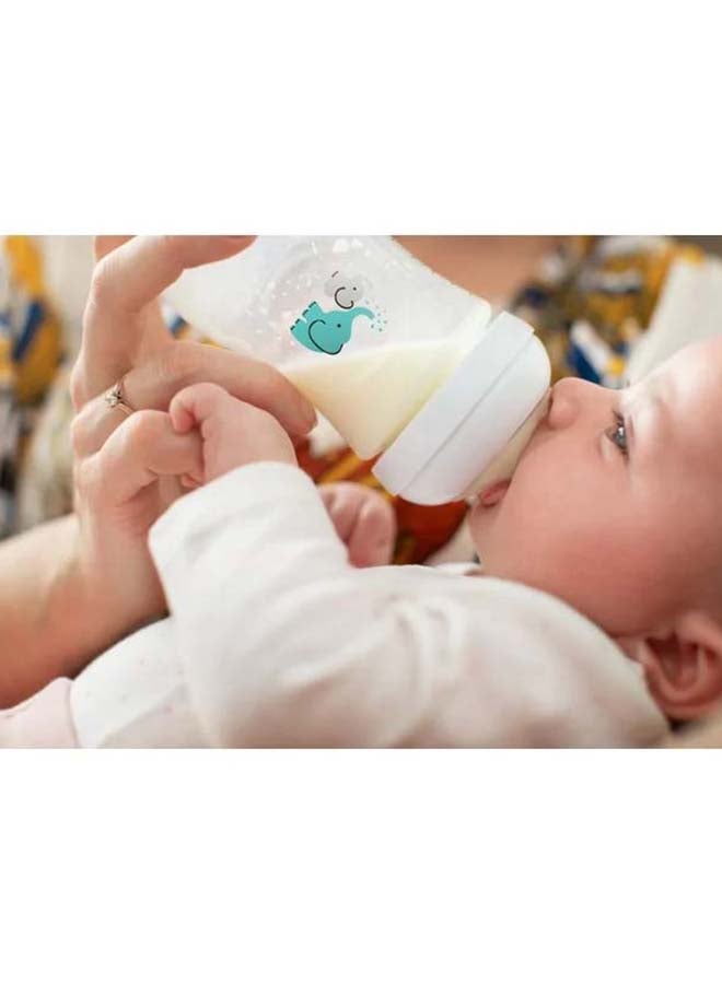 Philips Avent Pack Of 3 Natural Baby Bottle With Natural Response Nipple, Teal Elephant Design, 260Ml - Image 3