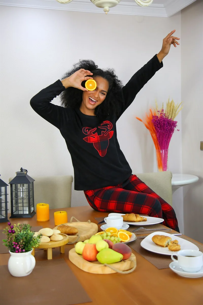 اكبينيز Welsoft Polar Women's Pajamas Set 8509
