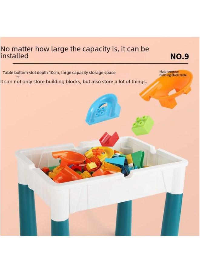 طاولة كتل الجسيمات الكبيرة متوافقة مع ليغو لتجميع الأولاد والبنات لعبة أطفال رياض الأطفال رسم-لون: مفرد مطول - Image 5