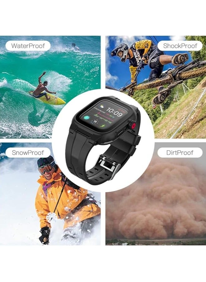General Apple Watch 44mm Case Series 5/4, Waterproof Case with Built-in Screen Protector, Dust and Shock Case for iWatch Series 5/4  - Image 5
