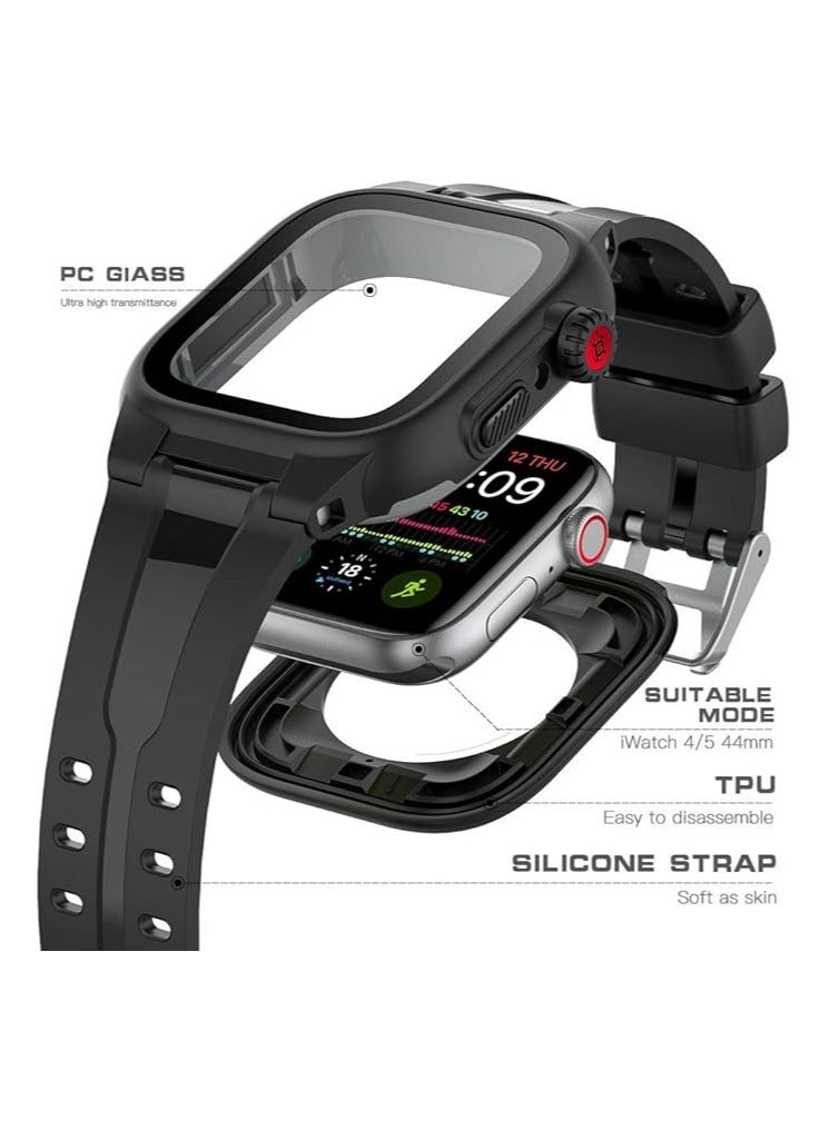 General Apple Watch 44mm Case Series 5/4, Waterproof Case with Built-in Screen Protector, Dust and Shock Case for iWatch Series 5/4  - Image 3