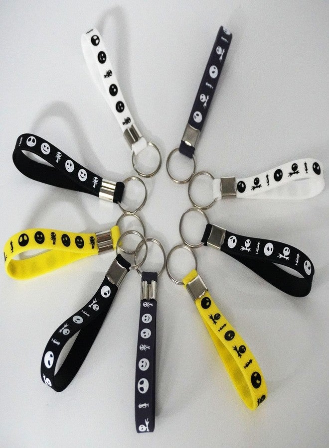 كوبا بلاي 24 قطعة من سلاسل المفاتيح المطاطية لحفلات الهالوين والكريسماس، هدايا ومستلزمات حفلات الهالوين، زينة، حشوات، حلقات مفاتيح سيليكون - Image 5