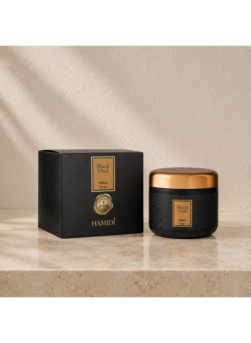 DANUBE HOME Hamidi Black Oud Bakhoor 70g Premium Incense Strong Aroma - Image 2