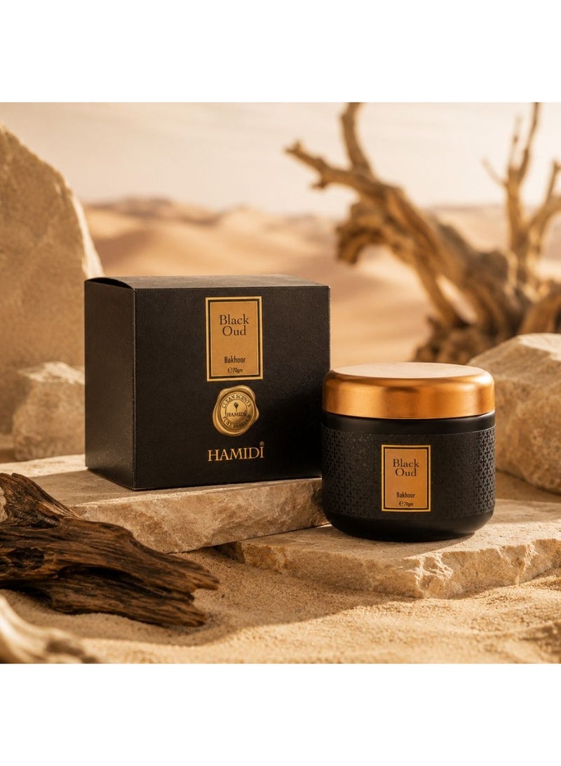 DANUBE HOME Hamidi Black Oud Bakhoor 70g Premium Incense Strong Aroma - Image 4