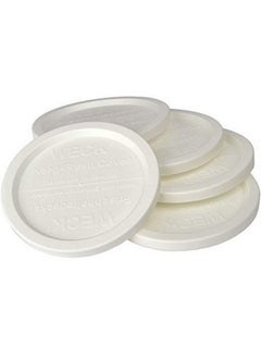 Weck Large Jar 5 Pack Keep Fresh Plastic Lids, 5 Pack (Large = 4", 100Mm Opening) Fits Models 738, 739, 740, 741, 742, 743, 744, 745, 776, 748, 974 