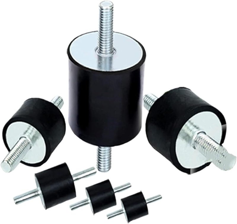 M10 40x40mm Rubber Stud Shock Absorber Mount For Air Compressors Water Pumps Generators - Image 1