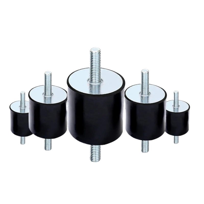 M10 40x40mm Rubber Stud Shock Absorber Mount For Air Compressors Water Pumps Generators - Image 3