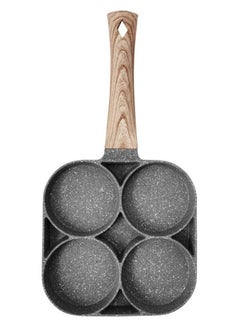 GO2CAMPS 4 Hole Egg Frying/Pan Cake/Hamburger/Omlet Frying Pan Non-stick Cooking Pan  Multipurpose  - Image 1
