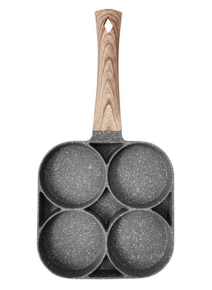 GO2CAMPS 4 Hole Egg Frying/Pan Cake/Hamburger/Omlet Frying Pan Non-stick Cooking Pan  Multipurpose  - Image 1