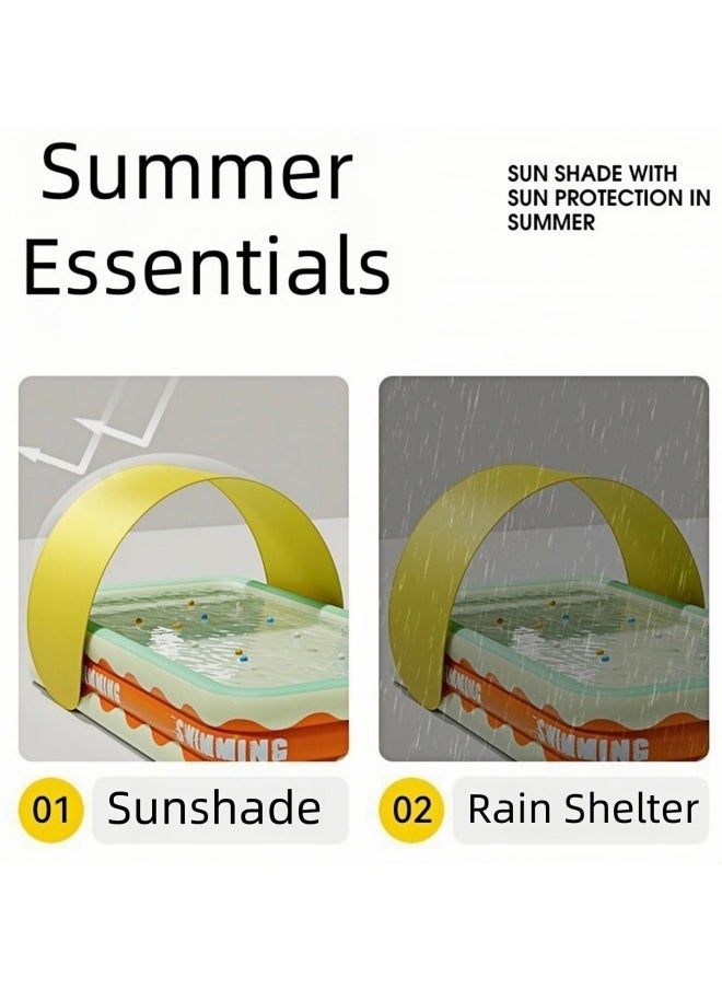 GGEROU Swimming pool awning, Swimming Pool Shade Cover UV Protection Waterproof Outdoor Canopy(Awning-Large)  - Image 3