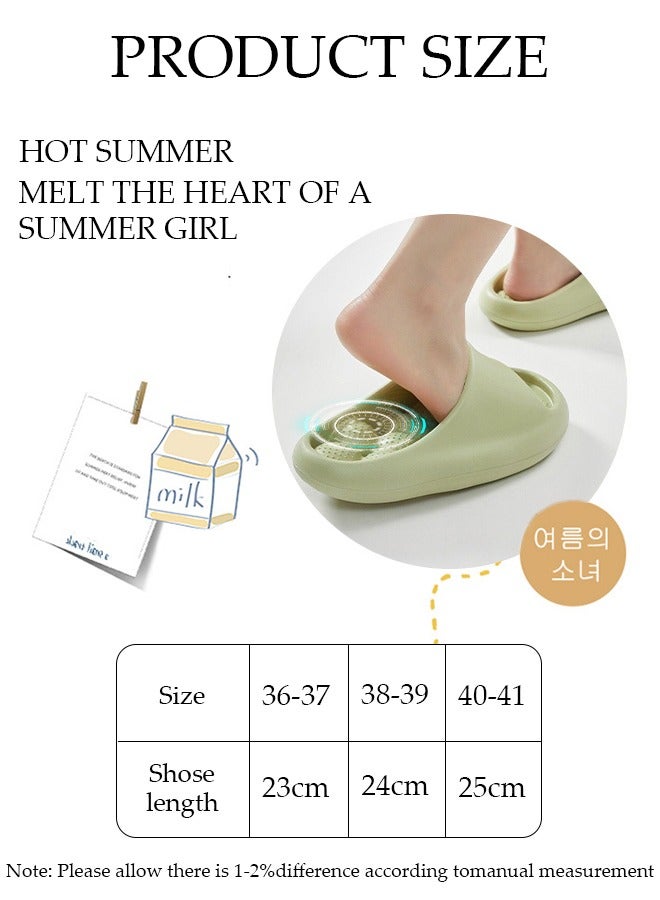 DUNISO Women's Bath slippers Quick Drying Slide Sandal with Thick Sole Non-Slip Soft Shower Slippers Open Toe Spa Bath Pool Gym House Sandals for Indoor & Outdoor - Image 4