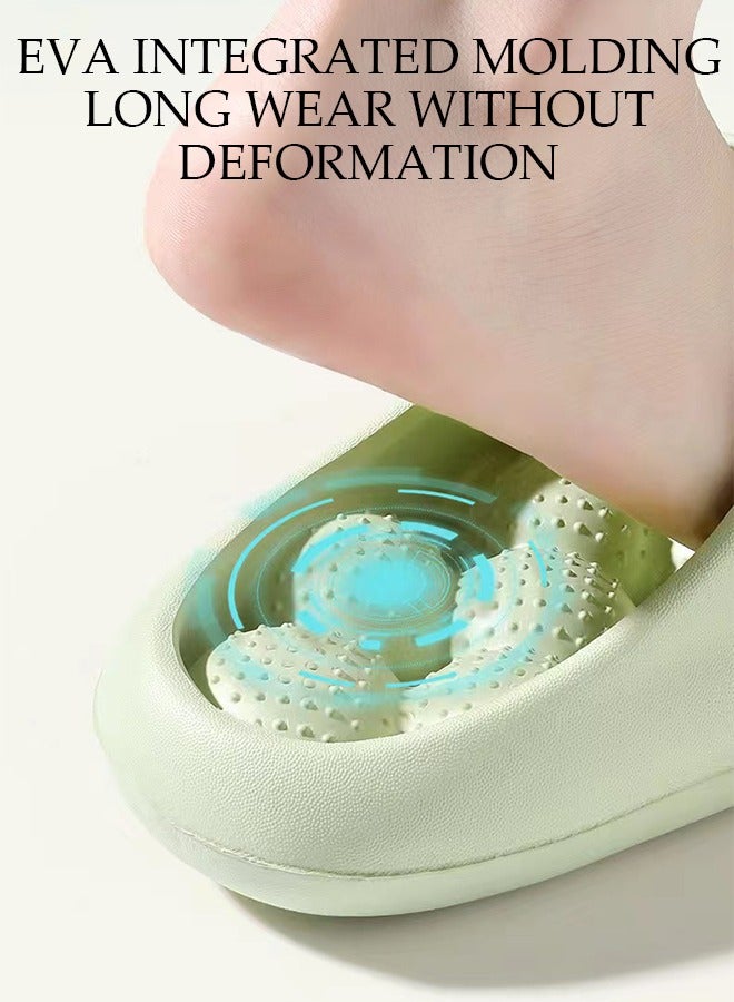 DUNISO Women's Bath slippers Quick Drying Slide Sandal with Thick Sole Non-Slip Soft Shower Slippers Open Toe Spa Bath Pool Gym House Sandals for Indoor & Outdoor - Image 2
