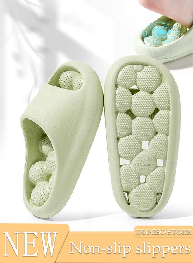 DUNISO Women's Bath slippers Quick Drying Slide Sandal with Thick Sole Non-Slip Soft Shower Slippers Open Toe Spa Bath Pool Gym House Sandals for Indoor & Outdoor - Image 1