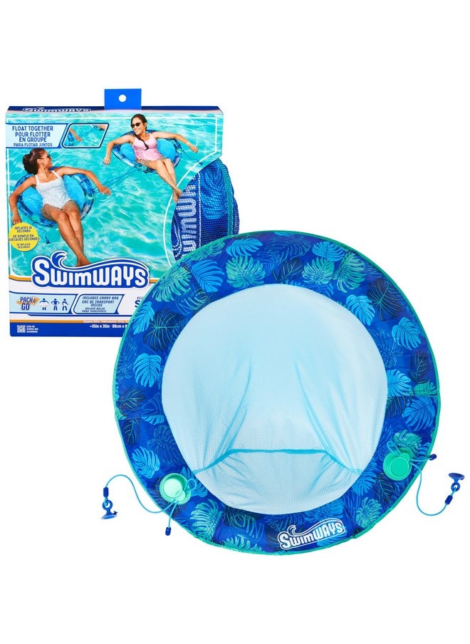 SwimWays - Swimways Elite Spring Float Papasan Pool Lounger, Inflatable Pool Floats Adult with Fast Inflation, Pool Lounge Chair for Adults up to 250 lbs - Image 1