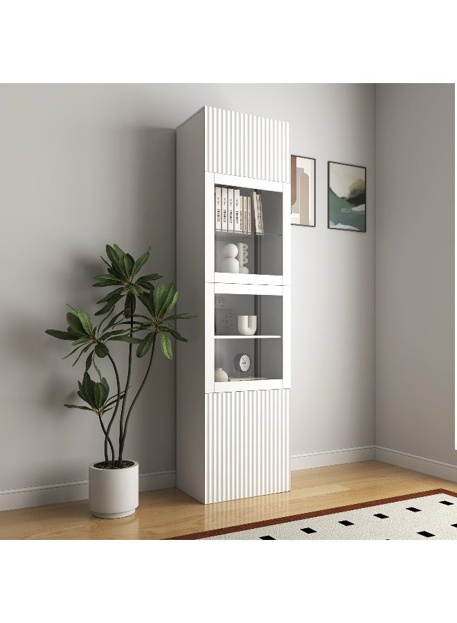 Home Box Riva Arena White Display Cabinet for Home - Image 1