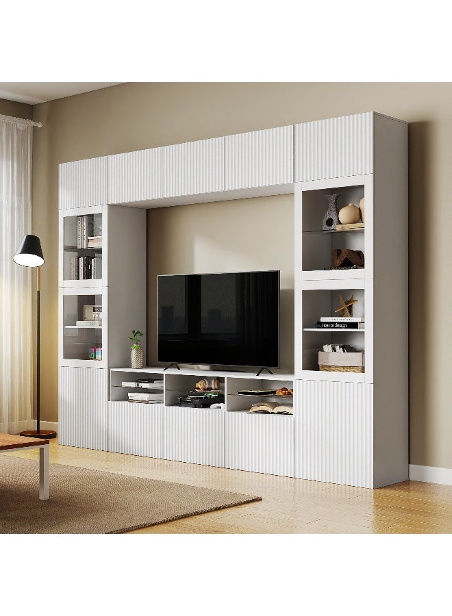 Home Box Riva Arena White Display Cabinet for Home - Image 3