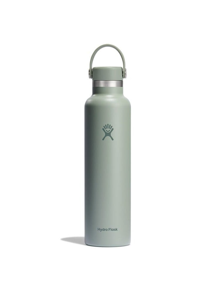 Hydro Flask Traveler - 40 oz Water Bottle with Handle & Flip Straw - Insulated Stainless Steel - Sage Green - Image 1