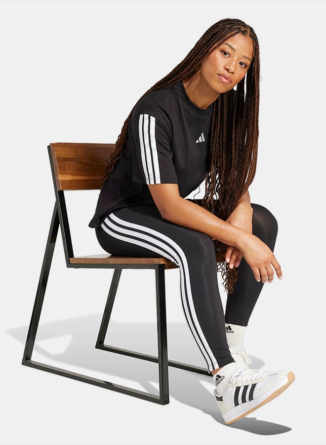 Adidas Essentials 3-Stripes Cotton Leggings - Image 3