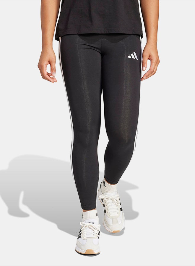 Adidas Essentials 3-Stripes Cotton Leggings - Image 1