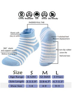 Umiwin 6 Pairs Of Cotton Non-Slip Striped Socks Multicolor  - Image 4