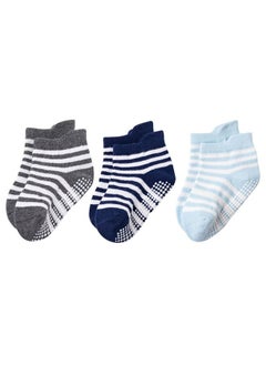 Umiwin 6 Pairs Of Cotton Non-Slip Striped Socks Multicolor  - Image 2