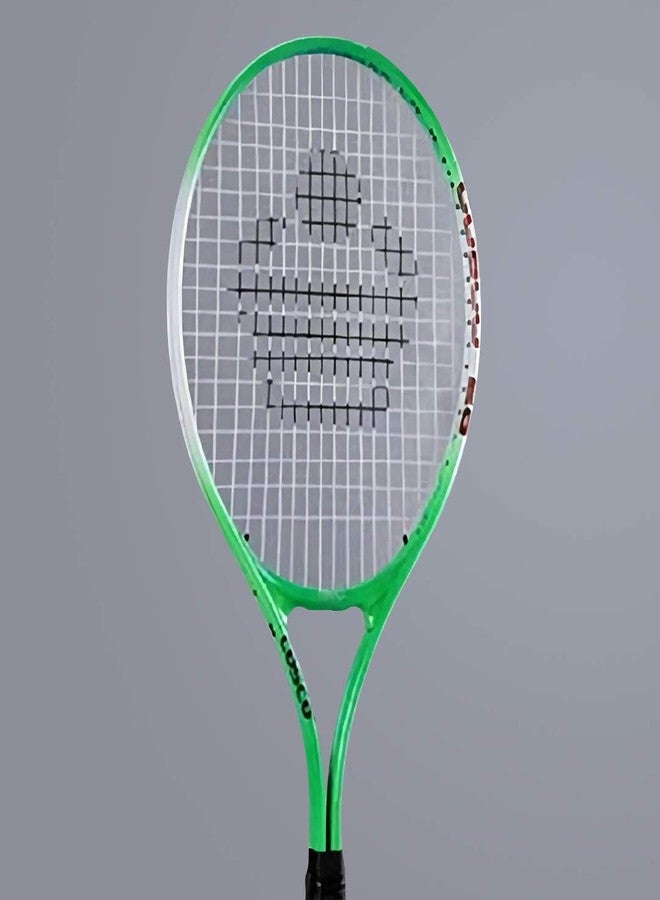 Cosco Aluminium Drive 25 Tennis Racquet - Green & White - Image 1