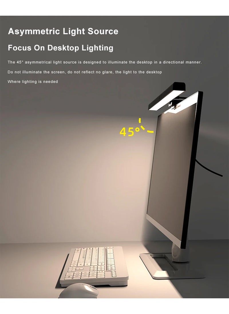 EzzySo - RGB LED Computer Monitor Light Bar Eye Protection Hanging Lamp with Dimming for Learning Reading Work - Image 1