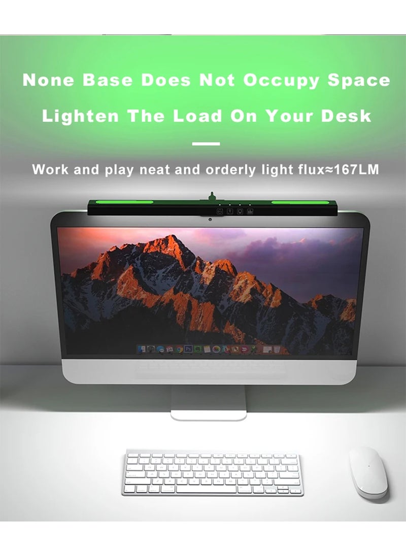 EzzySo - RGB LED Computer Monitor Light Bar Eye Protection Hanging Lamp with Dimming for Learning Reading Work - Image 1